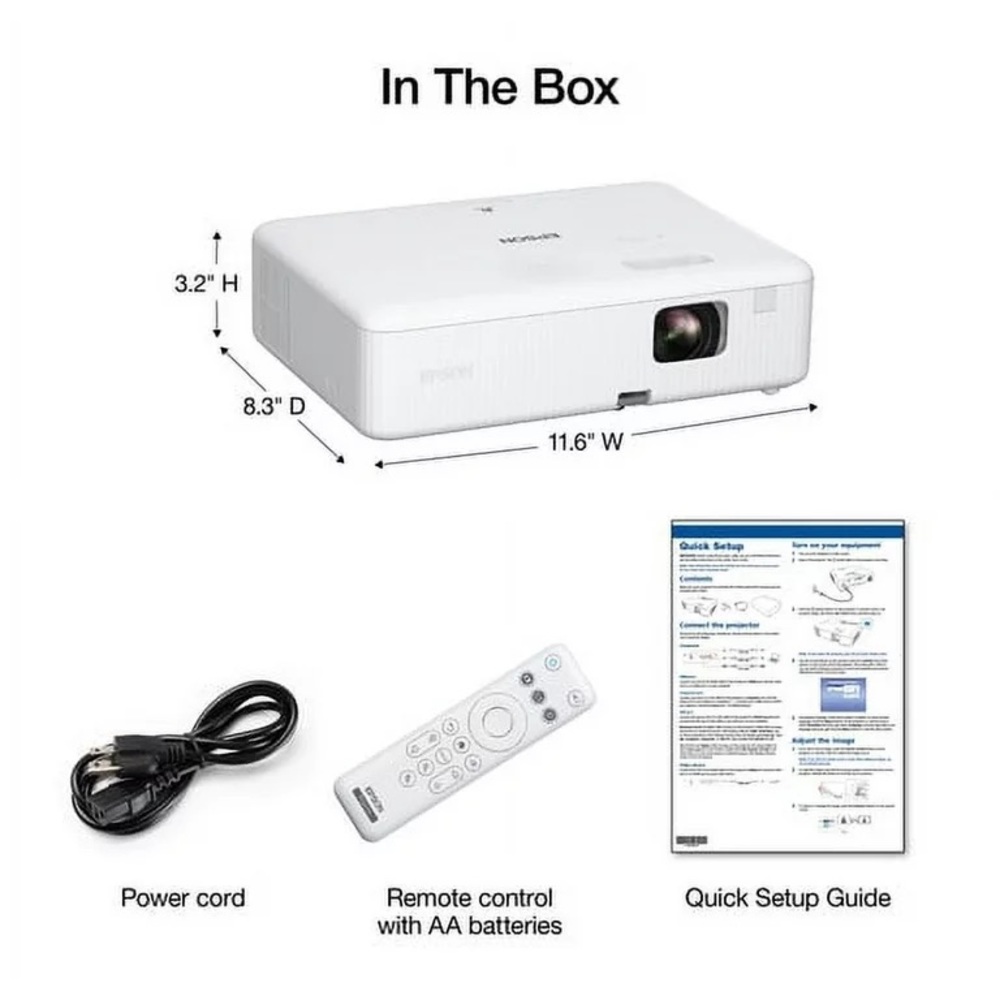 Epson Co-w01 Equivision Projector NEW in box